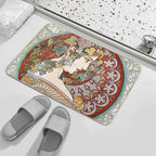 Alphonse Mucha - Ivy, 1901  Eco-Friendly Bath Mat