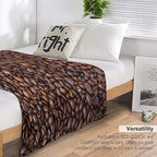 Coffee Beans Travel-friendly Throw Blanket