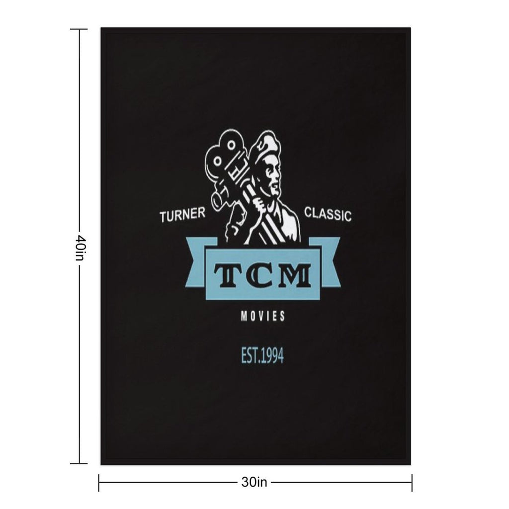 Retro Vintage Turner Classic Movies Easy Care Throw Blanket