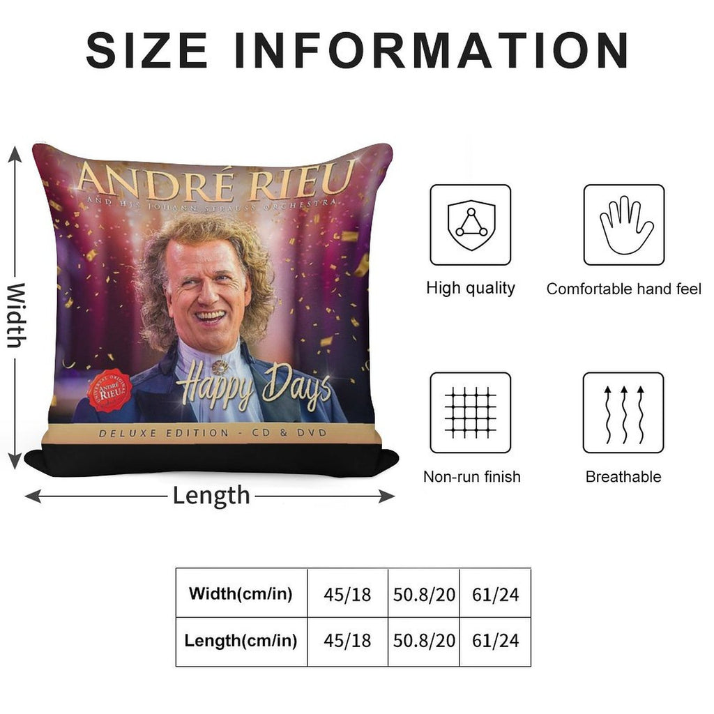 Happy Days Soft Reinforced Edging Throw Pillow