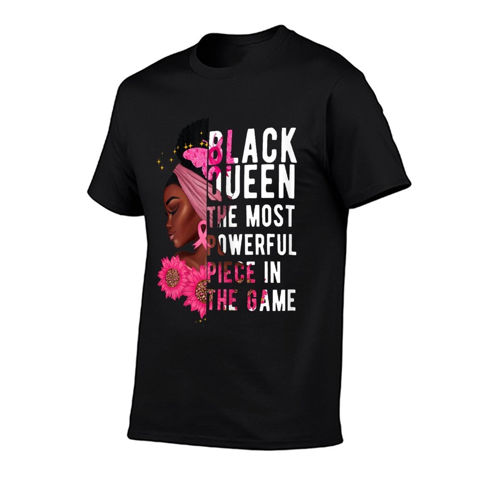 Black Queen The Most Powerful Piece In The Game Afro Women  Easy-care T-Shirt