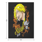 Sanji Vinsmoke Plush Throw Blanket