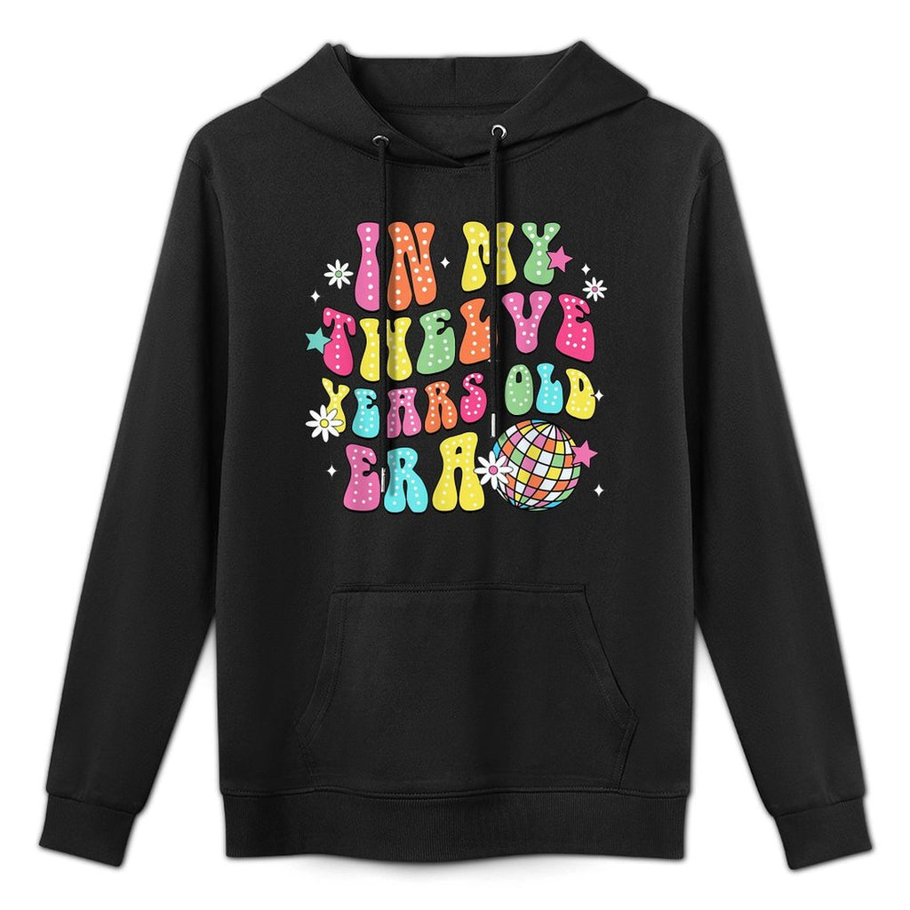 Retro In My Twelve Years Old Era Kids Girls 12th Birthday Customizable Surface Hoodie
