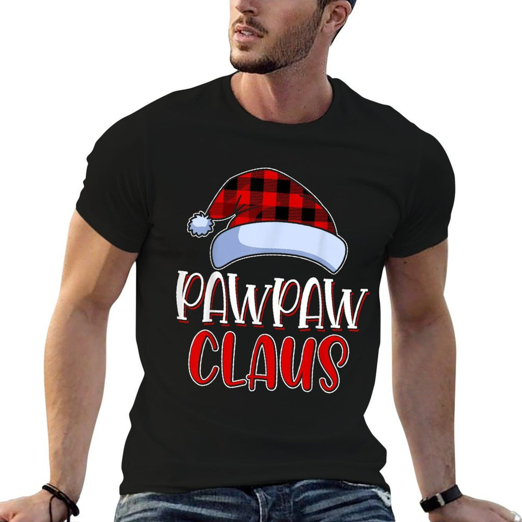 Pawpaw Claus Santa Family Matching Christmas Pajamas Gift  Fade-proof Color T-Shirt
