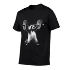 Deadlift Raccoon Gym Weight Training Comfortable T-Shirt