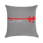 Love Actually - I Feel It in My Fingers, I Feel It in My Toes. Soft Shrink-Resistant Throw Pillow