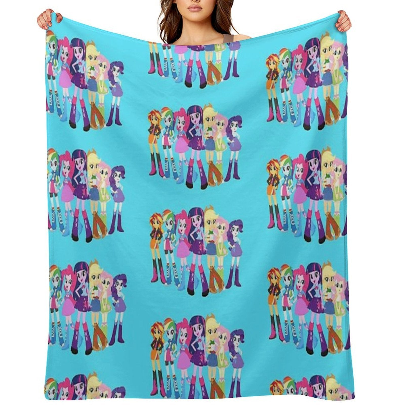 Squad of Friendship (Princess Twilight Ver.) Plush Throw Blanket