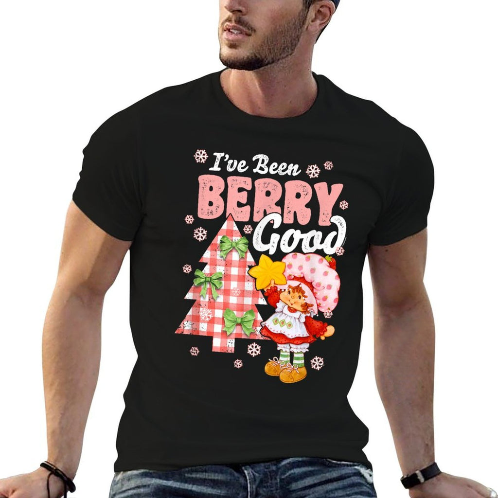 Strawberry Shortcake Christmas Ive Been Berry Good  Cotton T-Shirt