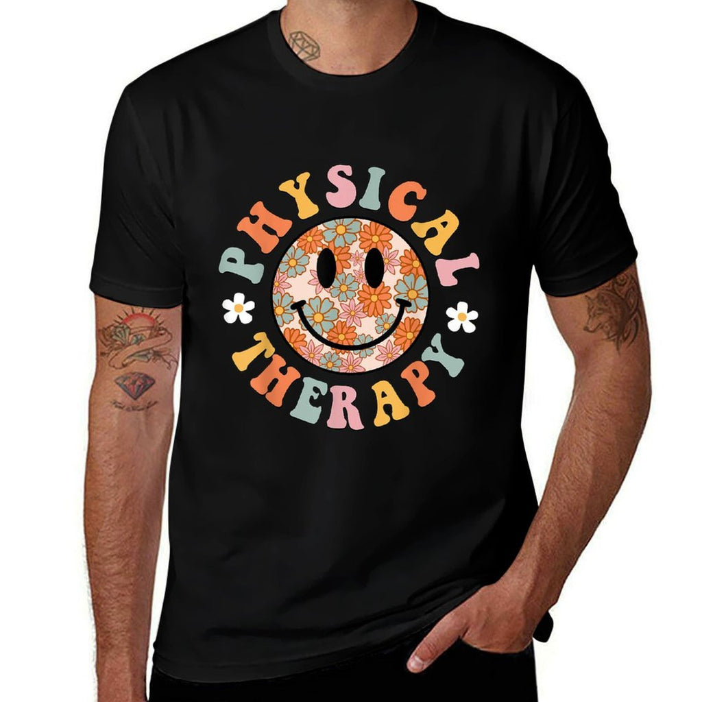 Groovy Physical Therapy Week Physical Therapist PTA PT  High-quality Stitching T-Shirt