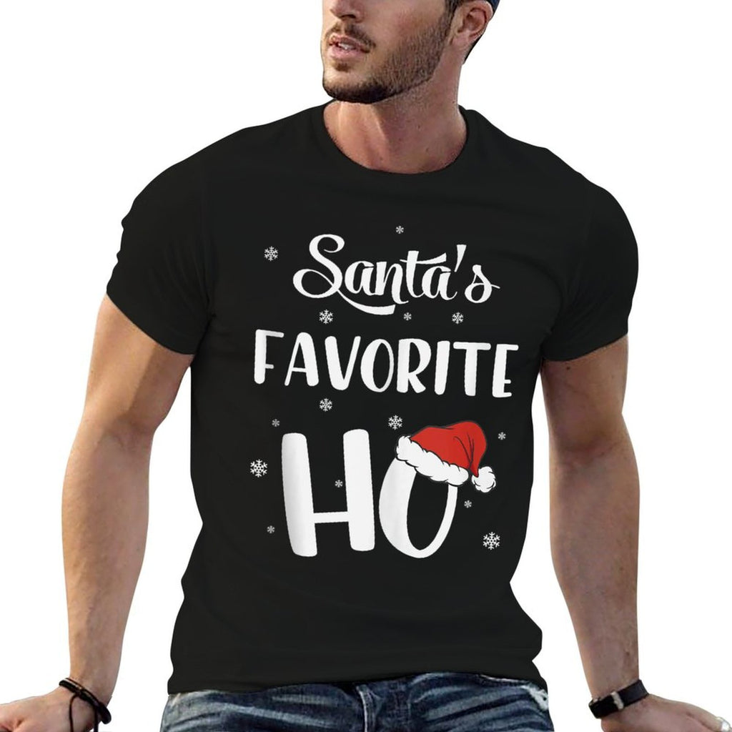Christmas Funny Santa Ho Xmas Apparel Men Women  Odor-resistant T-Shirt