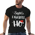 Christmas Funny Santa Ho Xmas Apparel Men Women  Odor-resistant T-Shirt