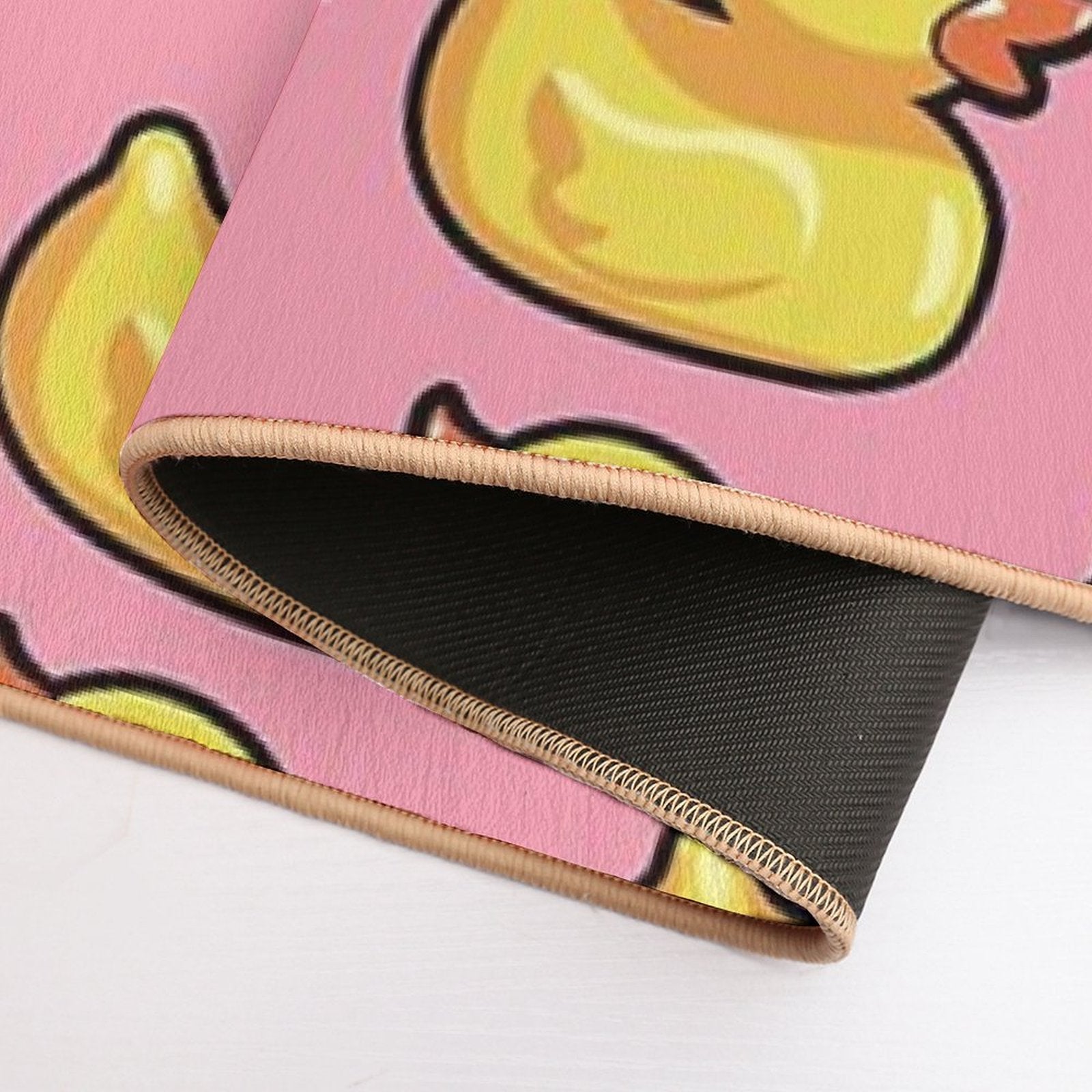 Rubber Duck Pink Pattern  Pet-Safe Bath Mat