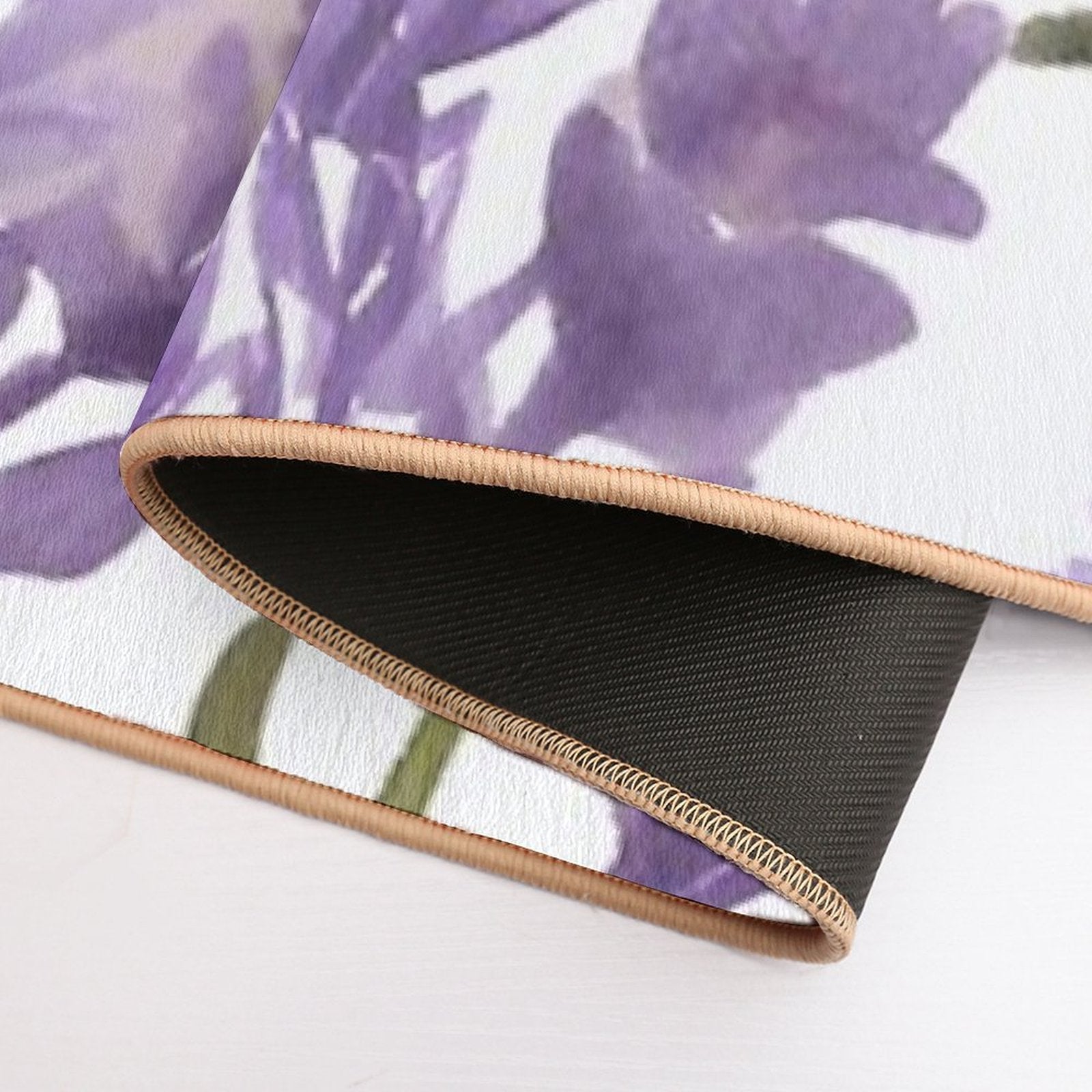 Lavender And Rosemary Watercolor  Pet-Safe Bath Mat