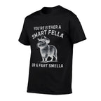 Youre Either A Smart Fella Or A Fart Smella Funny Sarcastic  Affordable Price T-Shirt