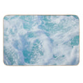 Blue Ocean Waves  Slip-Resistant Bath Mat