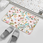 Botanical Floral  Fade-Resistant Bath Mat