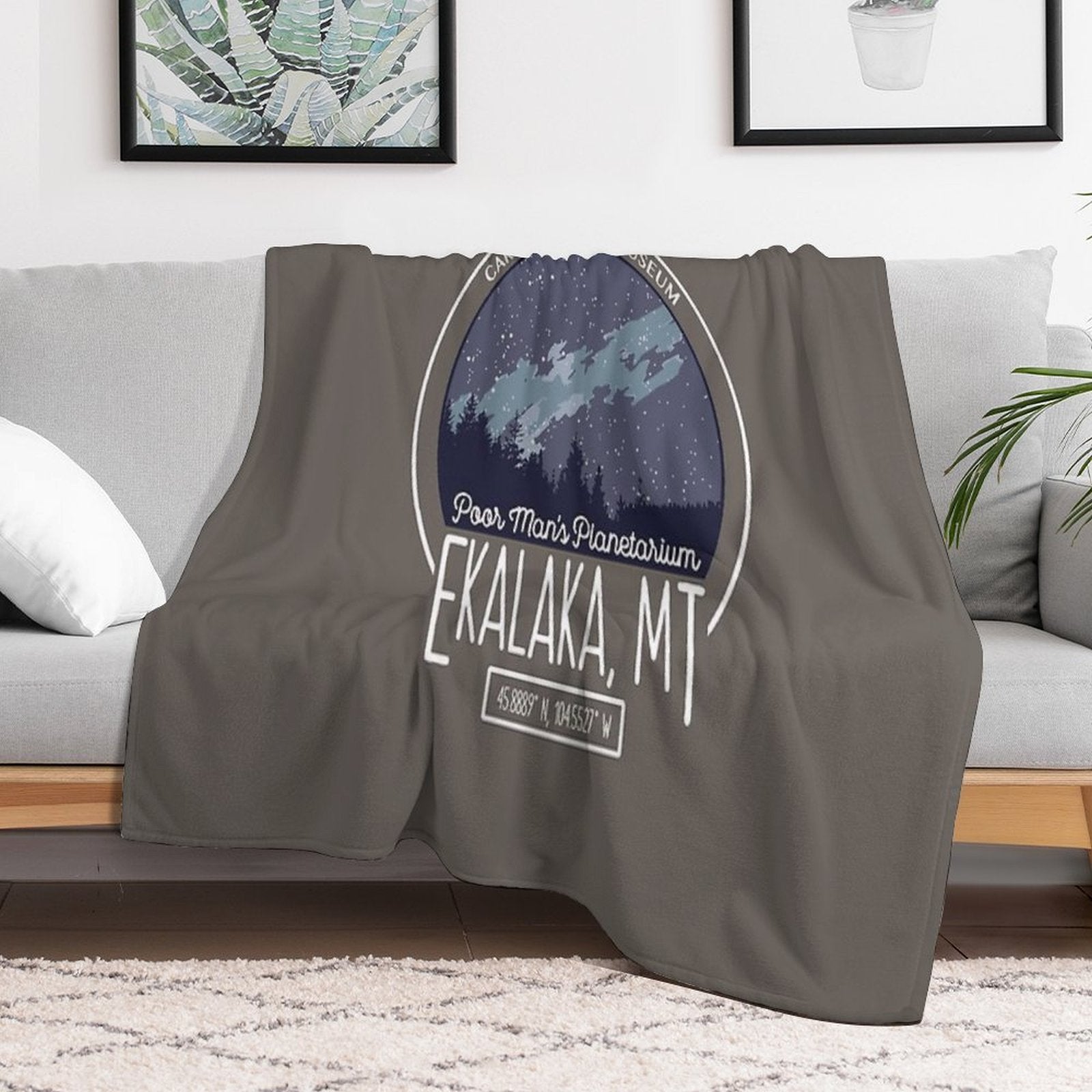 Poor Man's Planetarium Durable Throw Blanket
