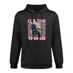 It's Time To Go Joe Funny Trump 2024 Cotton-Polyester Blend Hoodie