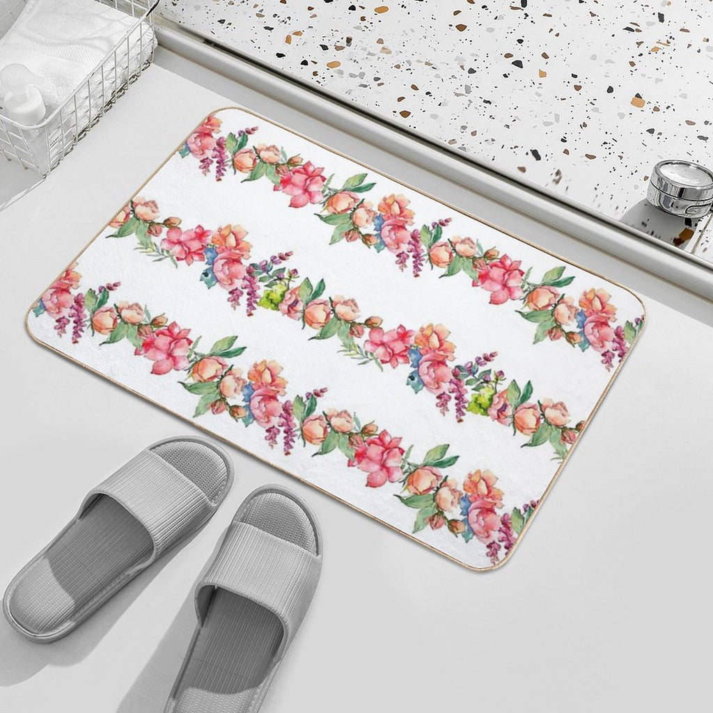 String of Flowers  Versatile Bath Mat