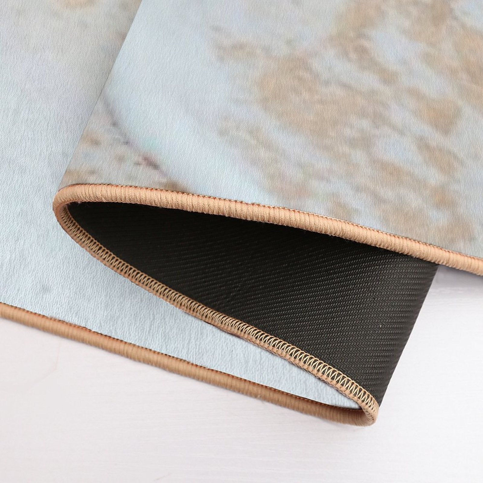 Beach Sand And Waves  Easy Maintenance Bath Mat