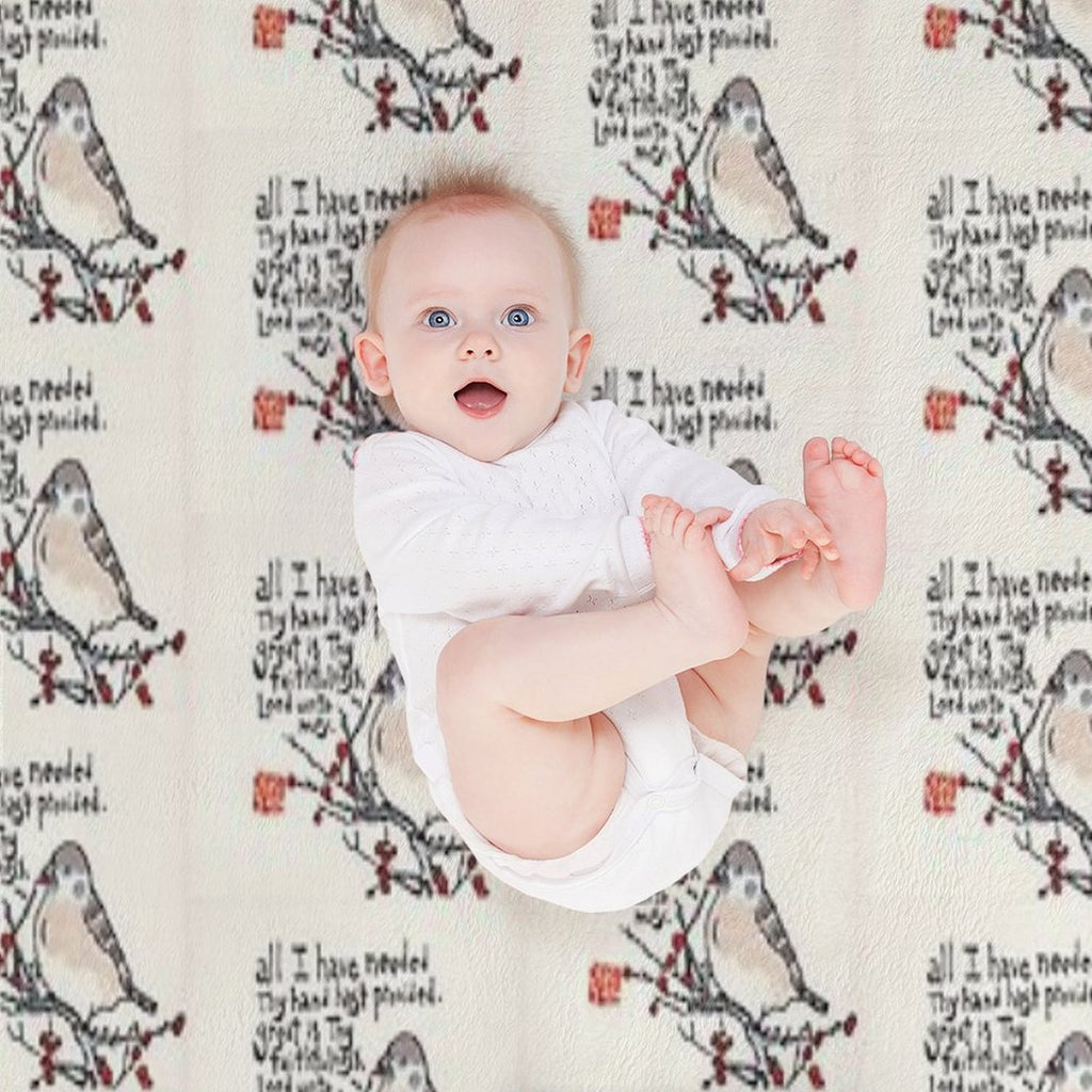 Great Is Thy Faithfulness Sustainable Throw Blanket