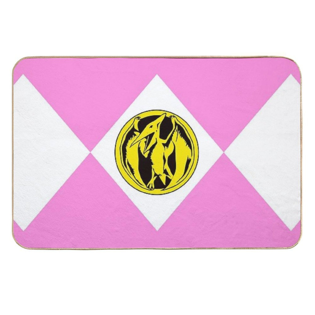 MMPR Pink Ranger With Coin  Multi-Purpose Bath Mat