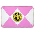 MMPR Pink Ranger With Coin  Multi-Purpose Bath Mat