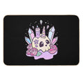 Kawaii Pastel Goth Cute Creepy Occult Skull  Absorbent Bath Mat