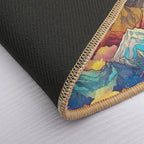 Happy Sloth Shaman - Sloth Nouveau Pattern  Long-Lasting Bath Mat