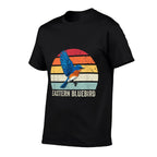 Eastern Bluebird Vintage Sunset, Eastern Bluebird  Vintage-inspired T-Shirt