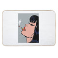 Take It Easy Nothing Is Under Control , Smoking Comic Girl ,cigarette Comic Girl ,  Odorless Bath Mat