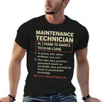 Funny Mechanic Maintenance Technician Definition Dictionary  Odor-resistant T-Shirt