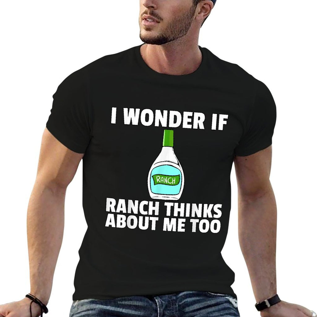 Ranch Dressing Gift Funny Condiment Sauce  Rolled Sleeves T-Shirt