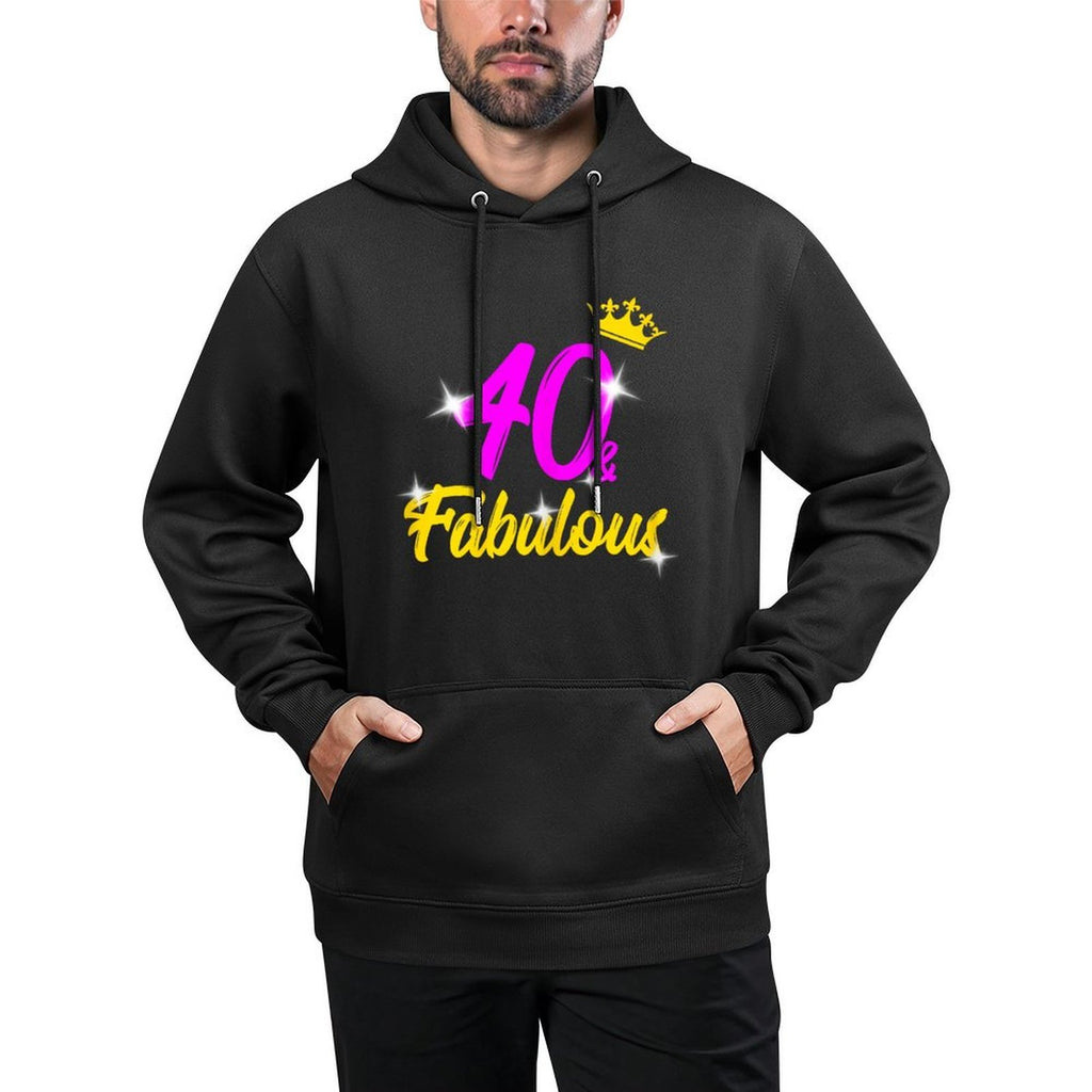 Womens 40 And Fabulous Queen 40th Birthday Durable Construction Hoodie