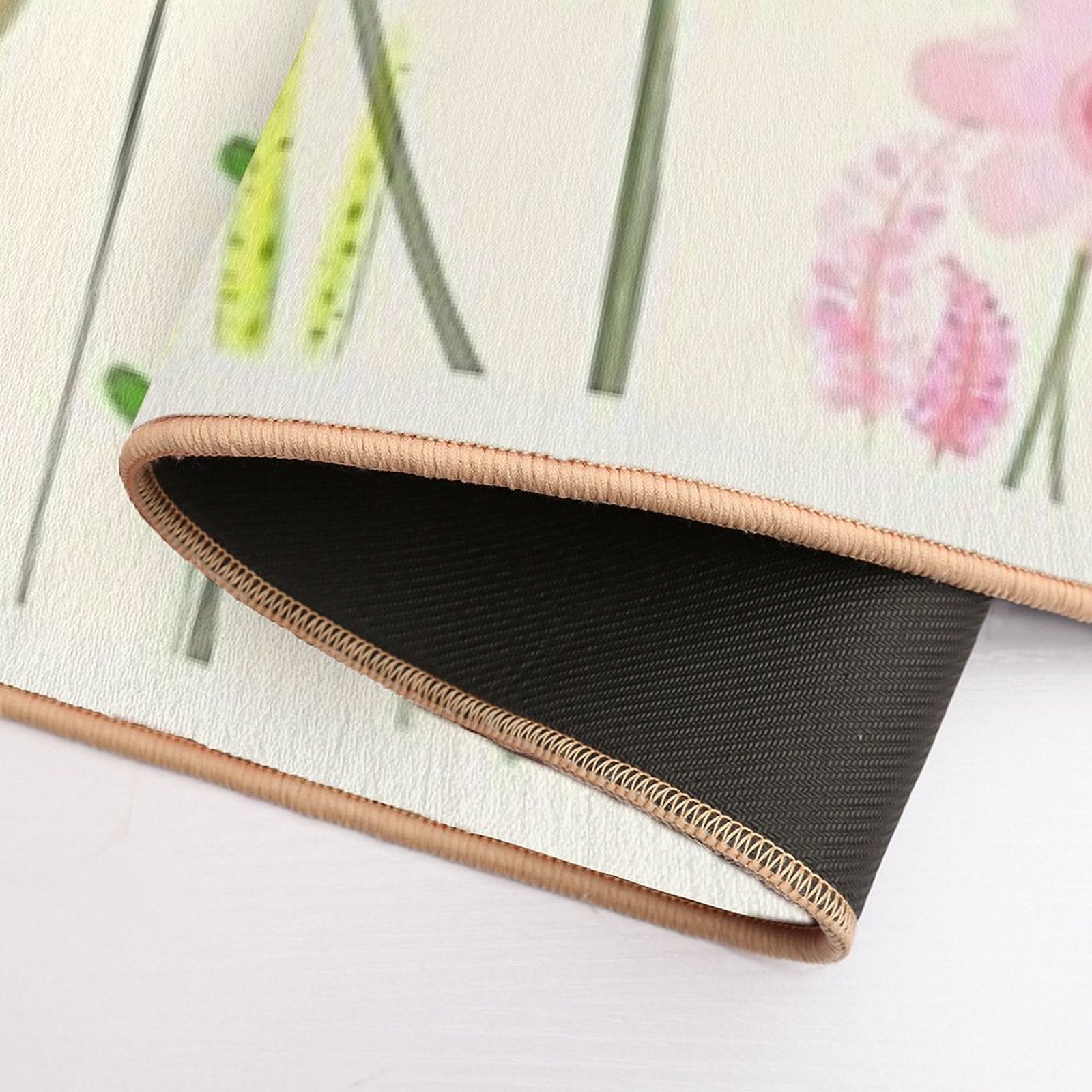 Country Cottage Flowers  Easy To Clean Bath Mat