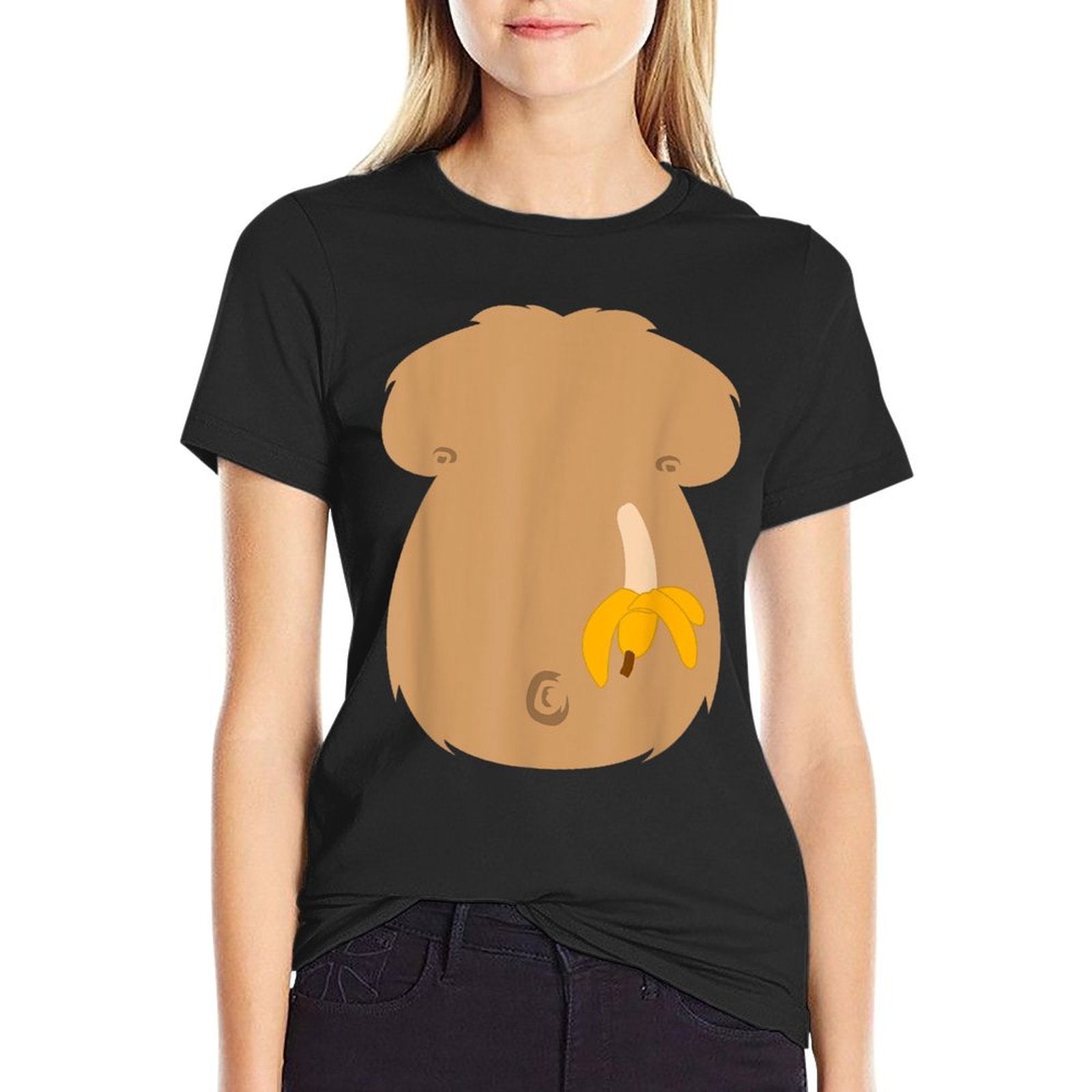 Halloween Gorilla Monkey Chest Lazy DIY Costume Funny  Soft T-Shirt