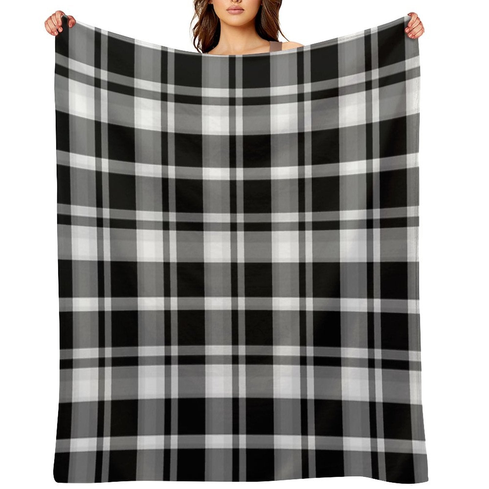 Plaid Machine-washable Throw Blanket