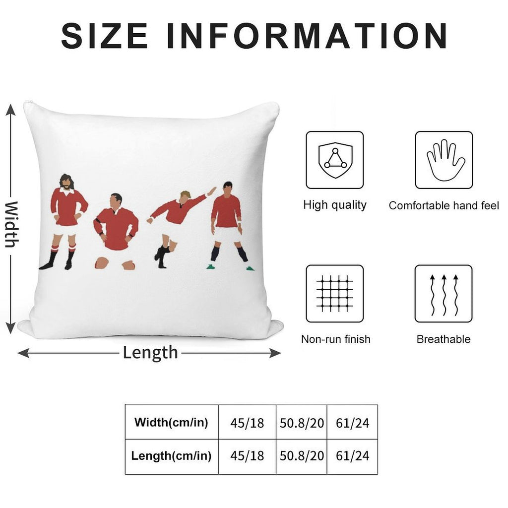 Manchester United Number 7 Design! Soft Decorative Cover Throw Pillow