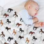 Love Of Beautiful Horses Velvety-soft Throw Blanket