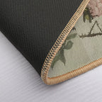 Vintage Bee And Flower  Easy To Clean Bath Mat