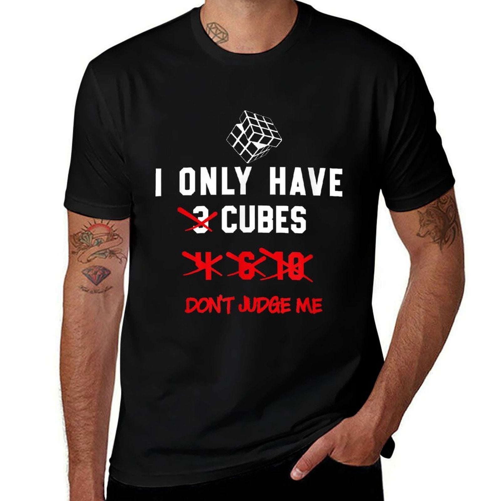 I Only Want Puzzle Cube Funny Speed Cubing Youth Math  Relaxed-fit T-Shirt