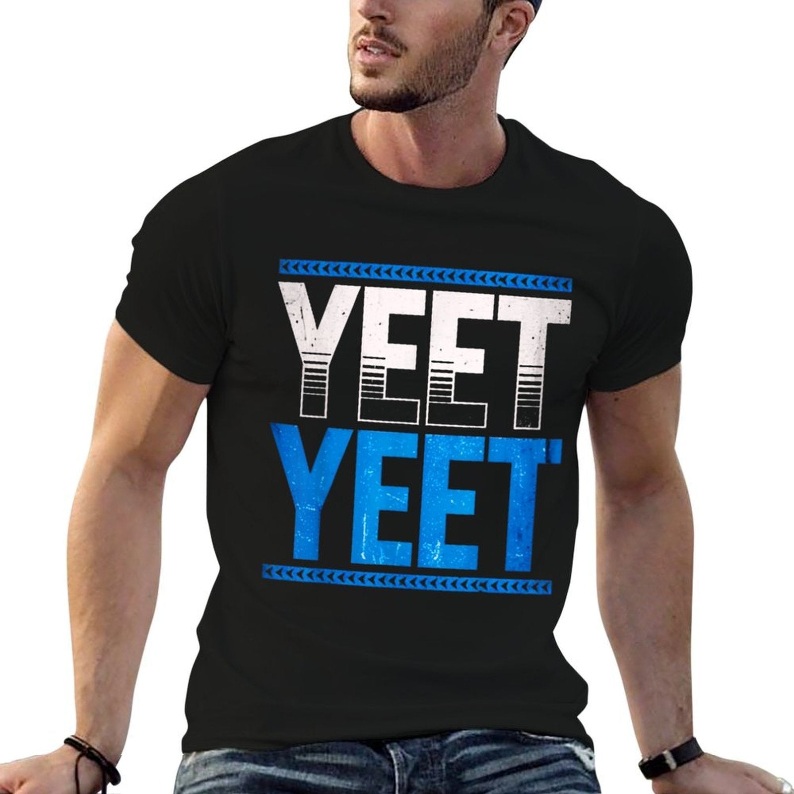 Vintage Yeet Apparel Funny Saying Men Women Kids  Cotton T-Shirt