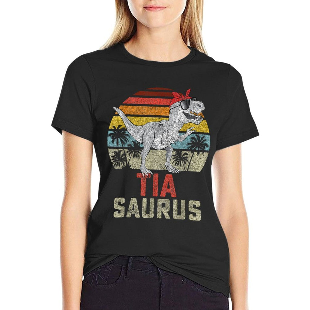 Tiasaurus T Rex Dinosaur Tia Saurus Family Matching  Versatile T-Shirt
