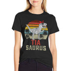 Tiasaurus T Rex Dinosaur Tia Saurus Family Matching  Versatile T-Shirt