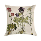 Botanica Nostalgia II Plant Botanical Study Soft Luxury Feel Throw Pillow