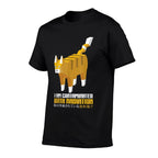 Funny Japanese Cat Meme I Am Contaminated With Radiation  Fade-proof Color T-Shirt
