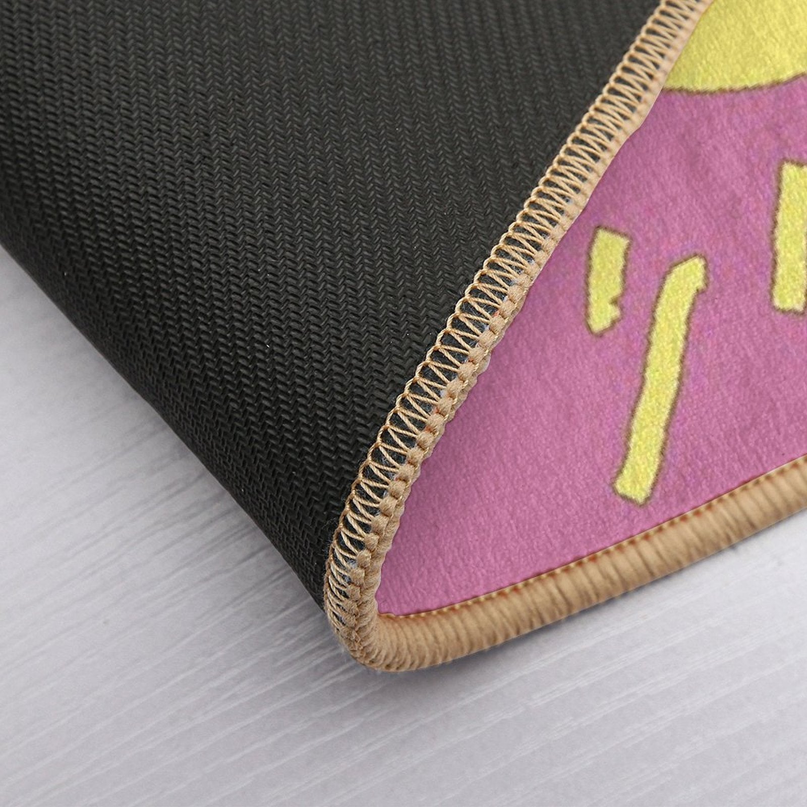 Geometric Ornamental Sun Fairy Floss  Anti-Trip Bath Mat