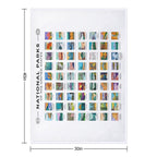 National Parks Of The United States Poster List Machine-washable Throw Blanket