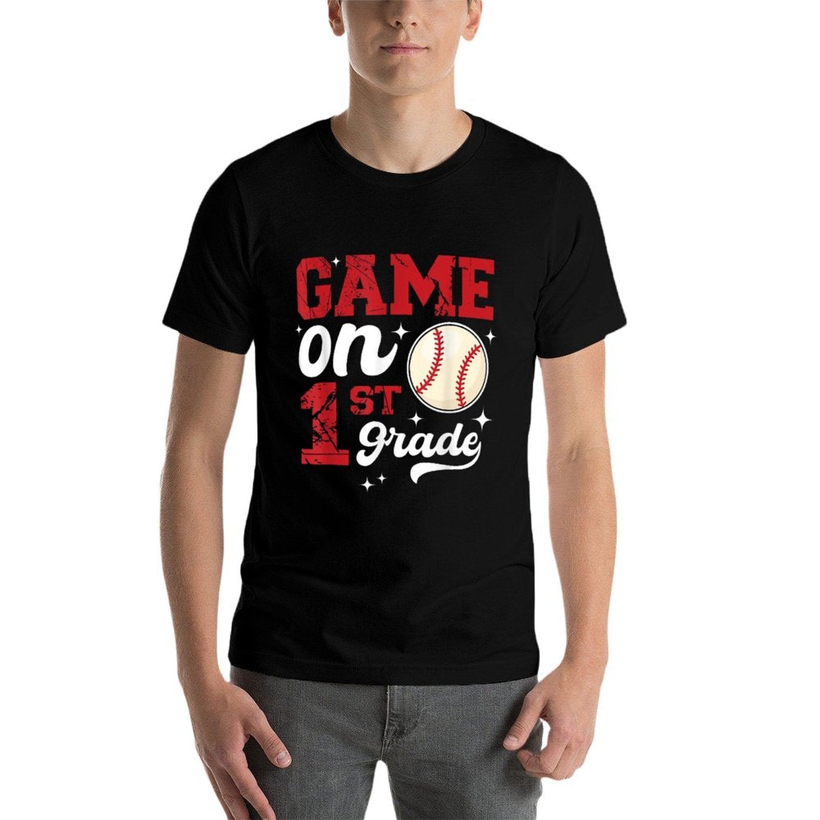 Funny Games On First Grade Baseball First Day Of School  Eco-friendly Material T-Shirt