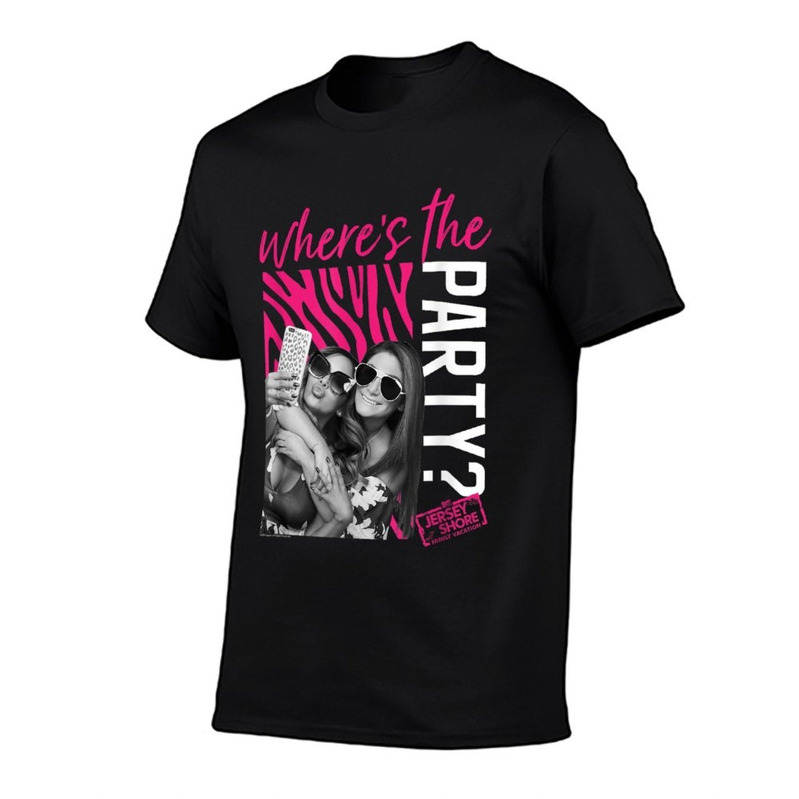 Jersey Shore Snooki  Sammi Pink Zebra Print Reality TV  Graphic-printed T-Shirt